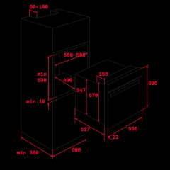 TEKA HLB 8600 BK SİYAH ANKASTRE FIRIN 111000010