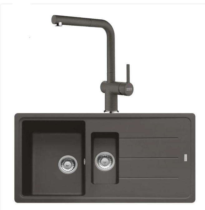 FRANKE BASIS BFG 651 1,5 GÖZLÜ SLATE GREY GRANİT EVİYE