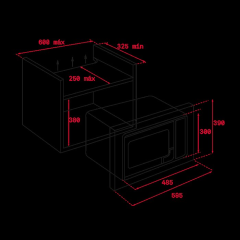 TEKA ML 820 BIS SİYAH ANKASTRE MİKRODALGA 40584200