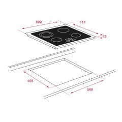 TEKA TZ 6415 BK OCAK