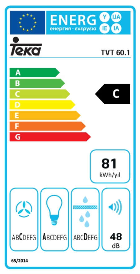 TEKA TVT 60.1 BK DUVAR TİPİ DAVLUMBAZ