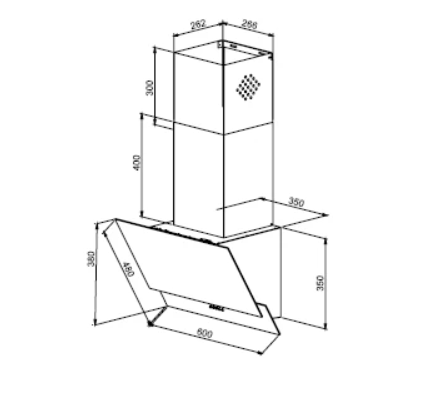 TEKA ATV 60.3 M BK DUVAR TİPİ DAVLUMBAZ