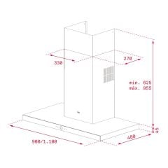 TEKA PERFECT A4 DLH 985 T ULTRASLİM DUVAR TİPİ DAVLUMBAZ