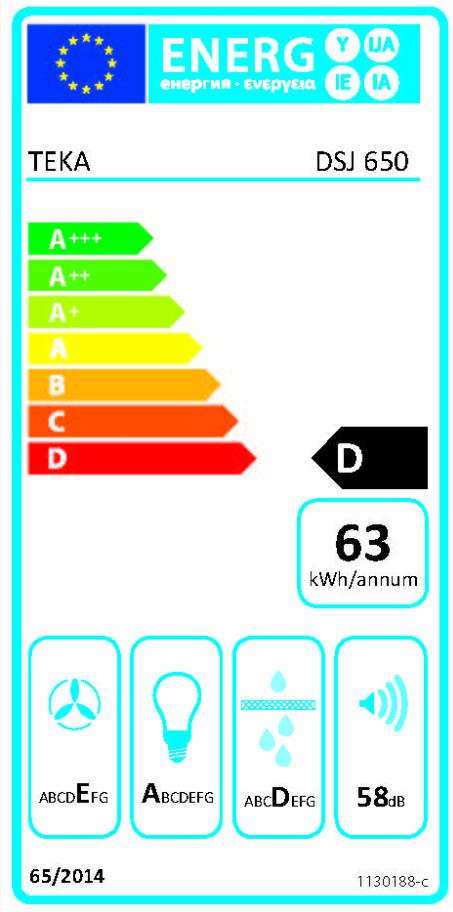 TEKA DSJ 650 ULTRA SLİM DUVAR TİPİ DAVLUMBAZ
