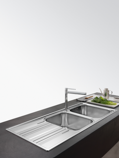 FRANKE SRX 621 SOL DAMLALIKLI ÇELİK EVİYE