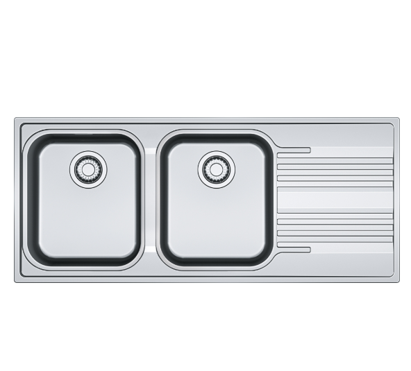 FRANKE SRX 621 SAĞ  DAMLALIKLI ÇELİK EVİYE