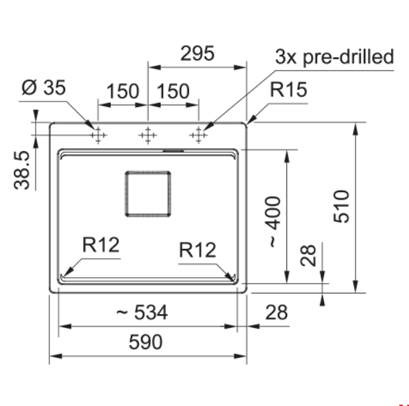 FRANKE KNG PRO 610-53 NERO GRANİT EVİYE