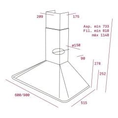 TEKA DOS 90.1 DUVAR TİPİ DAVLUMBAZ