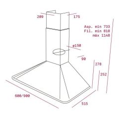 TEKA DOS 90.1 DUVAR TİPİ DAVLUMBAZ