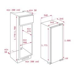 TEKA RSL 73360 FI EU ANKASTRE NO FROST BUZDOLABI