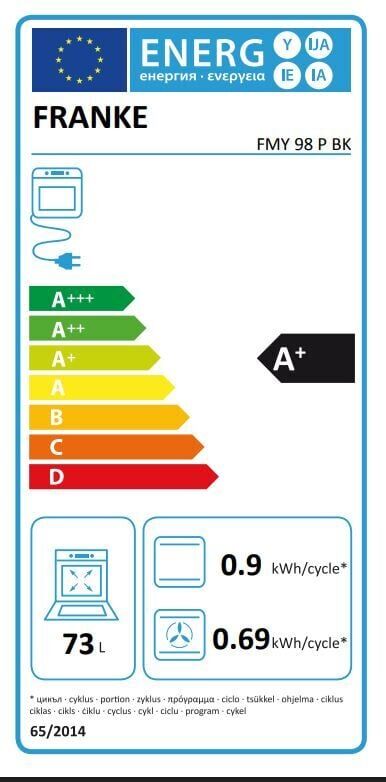 FRANKE FMY 98 P BK BLACK+BLACK FRAME MYTHOS PYROLYTİC ANKASTRE FIRIN