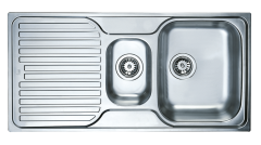 TEKA PRINCESS 60 B MİKROKETEN PASLANMAZ ÇELİK EVİYE  SOL DAMLALIKLI