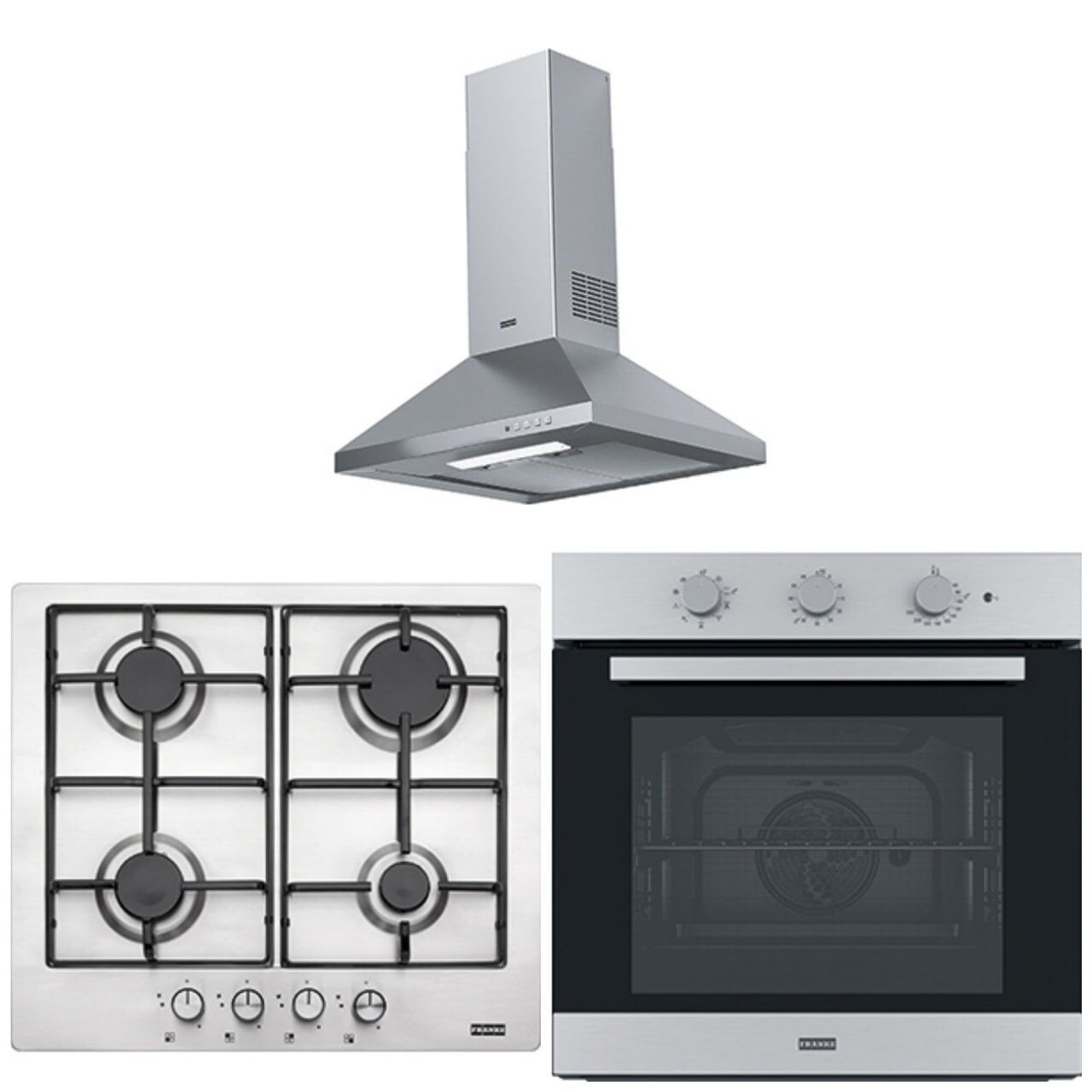 FRANKE FDL 6065 XS/600 İNOX LİNFA DAVLUMBAZ FHNL 604 4G X E İNOX  SMART LİNEAR OCAK FSL 82 H XS BLACK GLASS/İNOX SMART LİNEAR FIRIN ANKASTRE SET