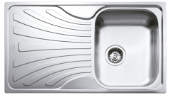 TEKA NERISSA 50 B PASLANMAZ ÇELİK EVİYE SOL DAMLALIKLI MİKROKETEN