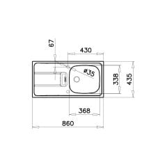 TEKA GRAVITY 45 E-XN 1B 1D SOL DEKORLU