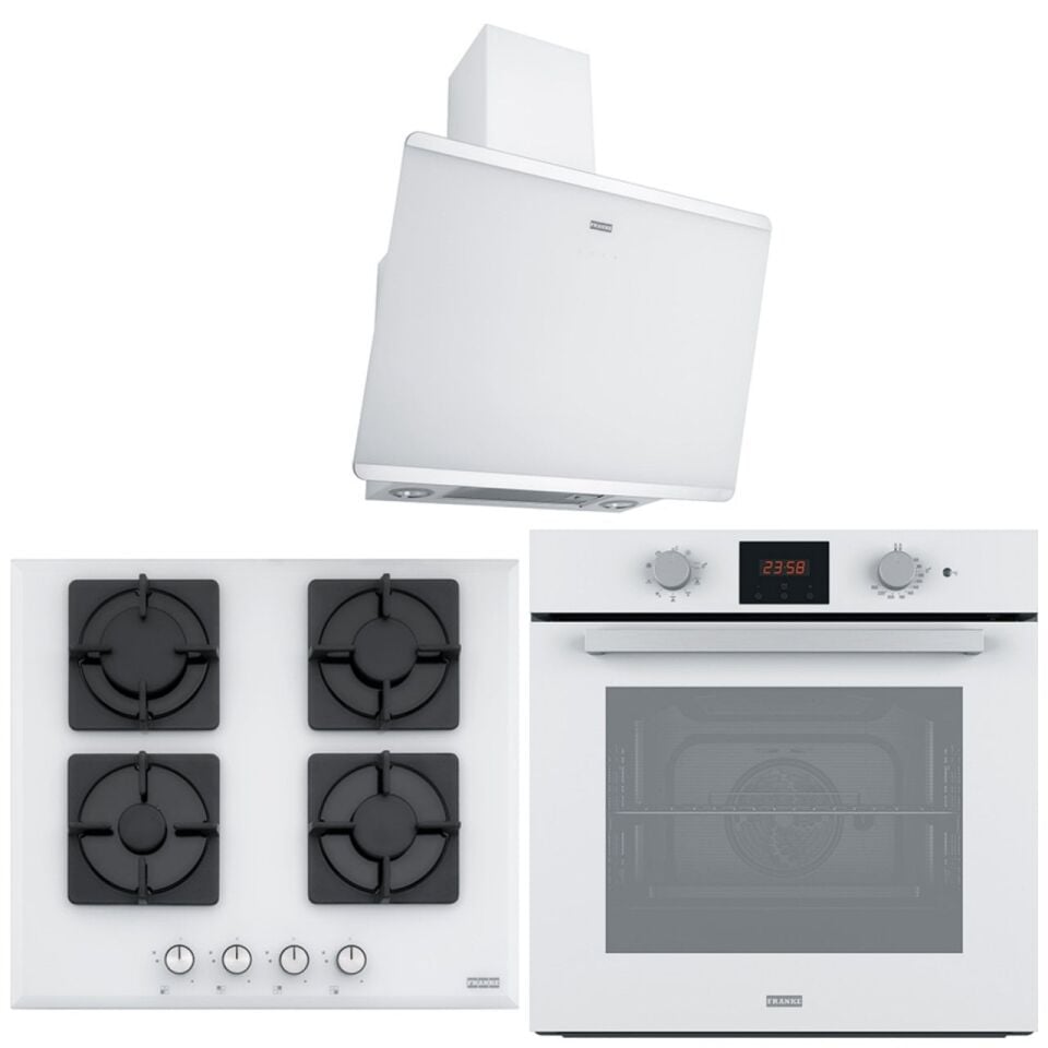 FRANKE FPJ 615 V WH/SS WHİTE DAVLUMBAZ FHNS 604 4G WH C OCAK FSL 86 H WH BEYAZ FIRIN ANKASTRE SET