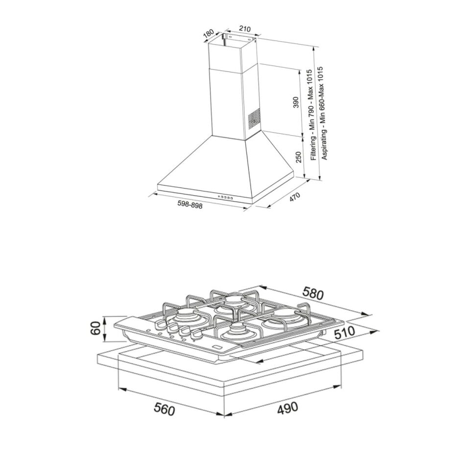 FRANKE FHNL 604 4G X E OCAK FDL 6065 XS DAVLUMBAZ ANKASTRE SET