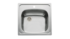 TEKA E50 1B (46,5 X 46,5) PASLANMAZ ÇELİK EVİYE