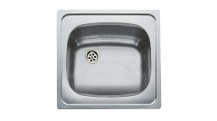 TEKA E50 1B (46,5 X 44) PASLANMAZ ÇELİK EVİYE ( SAĞ BATARYA ÇIKIŞLI)