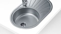 TEKA DR 77 1B 1D ANKASTRE PASLANMAZ ÇELİK EVİYE TEK GÖZ