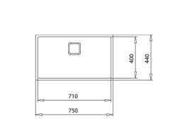 TEKA LİNEA RS15 71.40 OLUN TEK HAZNELİ UNDERMOUNT PASLANMAZ ÇELİK EVYE