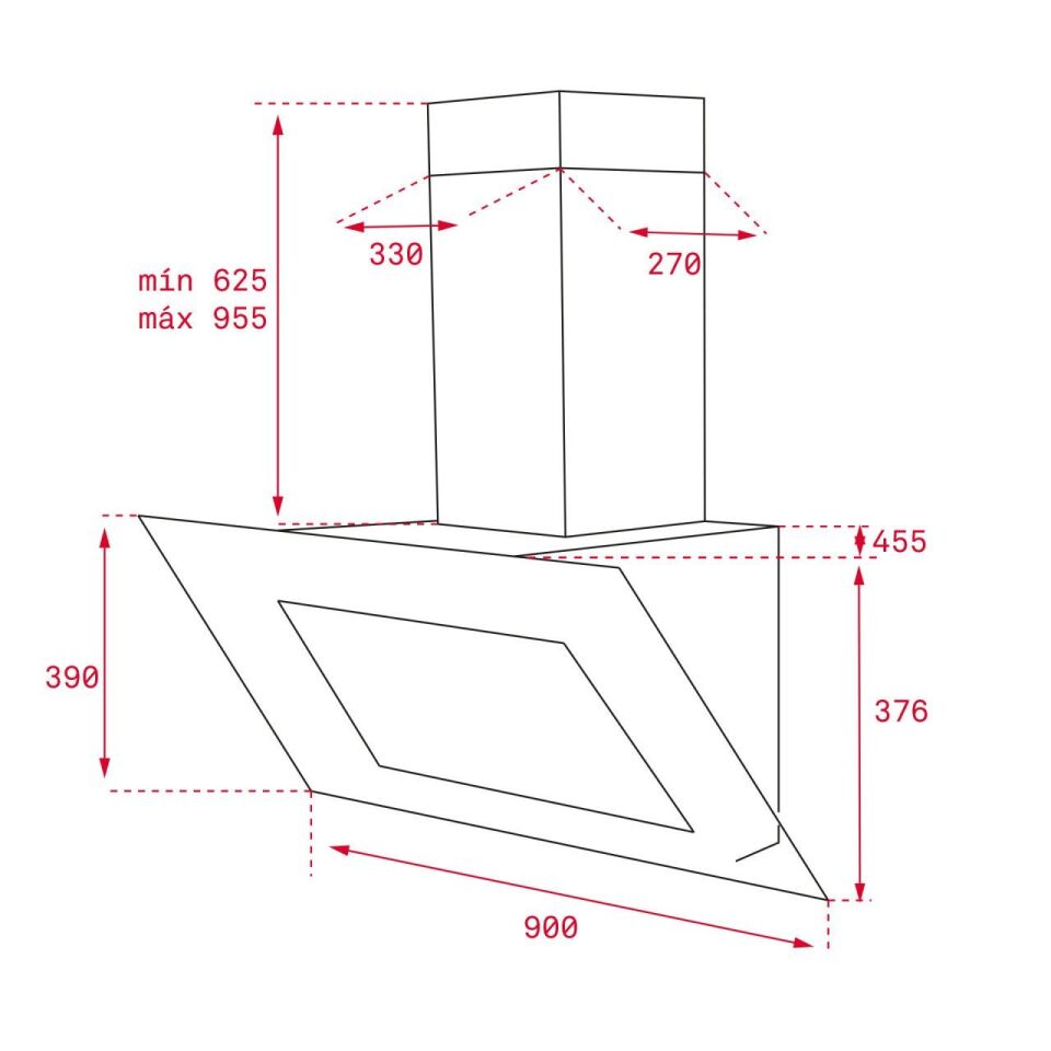 TEKA  DLV 98660 90 CM DİKEY DAVLUMBAZ