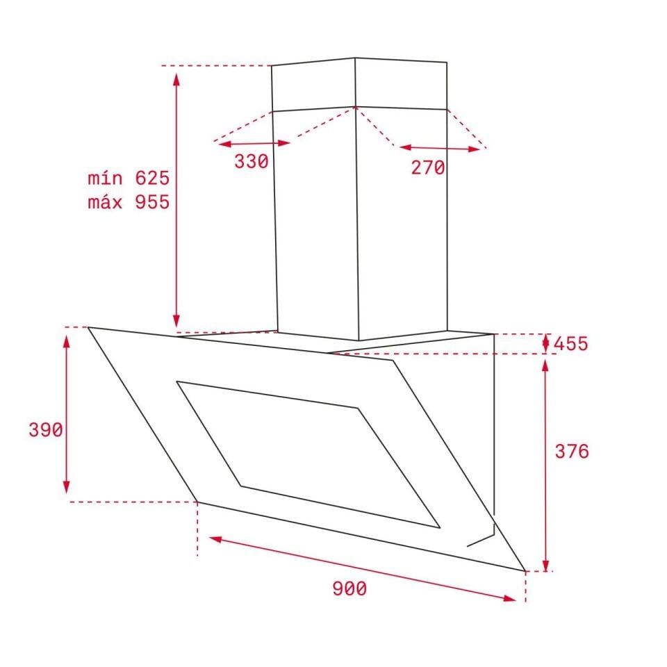 TEKA DLV 98660 / 90 CM DİKEY DAVLUMBAZ