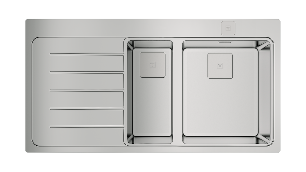 TEKA ZENIT RS15 1½B 1D SOL DAMLALIKLI PASLANMAZ ÇELİK EVYE