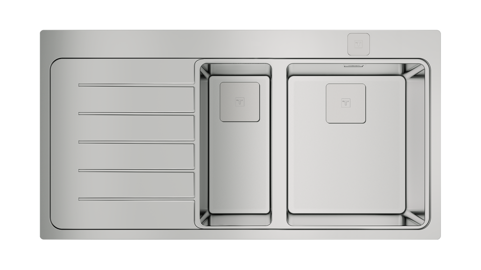 TEKA ZENIT RS15 1½B 1D SOL DAMLALIKLI PASLANMAZ ÇELİK EVYE