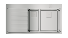 TEKA ZENIT RS15 1½B 1D SOL DAMLALIKLI PASLANMAZ ÇELİK EVYE