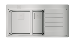 TEKA ZENIT RS15 1½B 1D SAĞ DAMLALIKLI PASLANMAZ ÇELİK EVYE