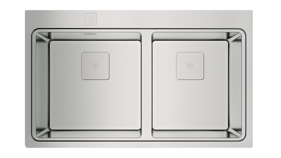 TEKA ZENIT RS15 2B 86 AUTO İKİ HAZNELİ ANKASTRE PASLANMAZ ÇELİK EVYE