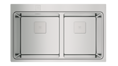 TEKA ZENIT RS15 2B 86 AUTO İKİ HAZNELİ ANKASTRE PASLANMAZ ÇELİK EVYE