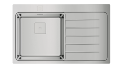 TEKA ZENIT RS15 1B 1D R 86 SAĞ DAMLALIKLI PASLANMAZ ÇELİK EVYE