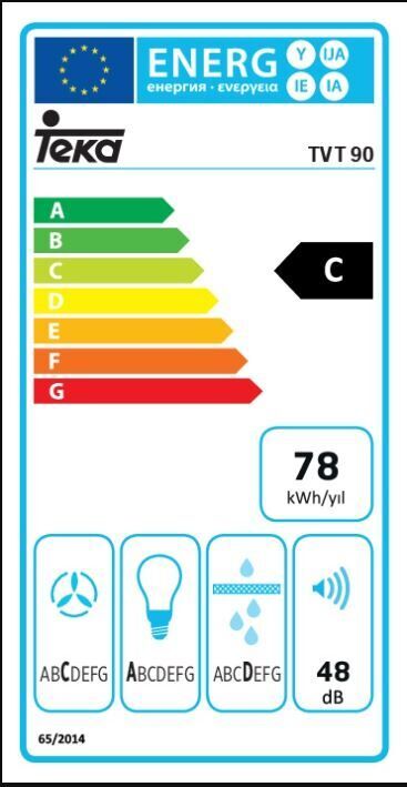 TEKA TVT 90 WH DUVAR TİPİ DAVLUMBAZ