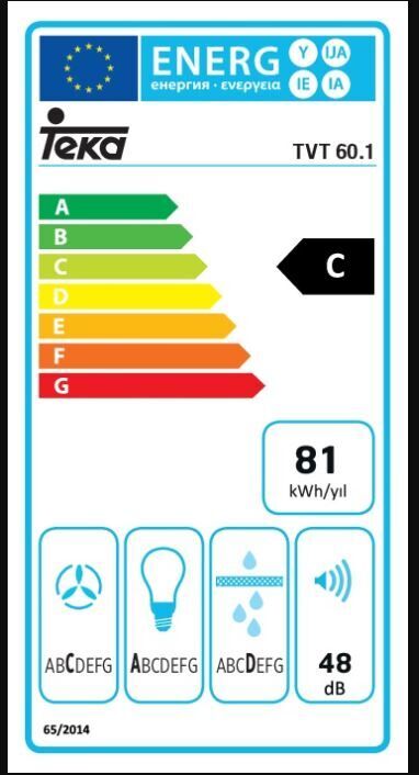 TEKA TVT 60.1 BK DUVAR TİPİ DAVLUMBAZ