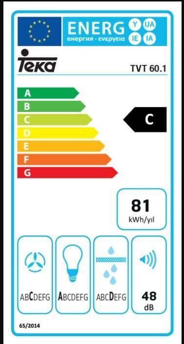 TEKA TVT 60.1  WH DUVAR TİPİ DAVLUMBAZ
