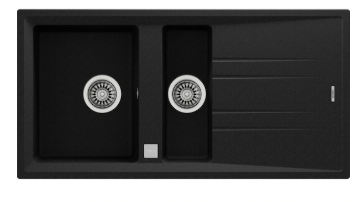 TEKA MAESTRO STONE 60 B-TG METALLİC BLACK GRANİT EVİYE