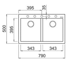 TEKA MAESTRO FORSQUARE 790 TG ARCTİC WHİTE GRANİT EVİYE