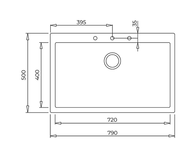 TEKA FORSQUARE 72.40 TG BRİGHT CREAM  TEZGAHÜSTÜ GRANİT EVİYE