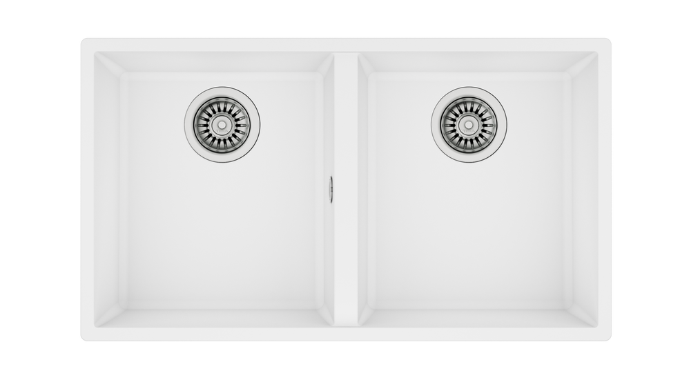 TEKA SQUARE  760 TG ARCTİC WHİTE TEZGAHALTI  GRANİT EVİYE