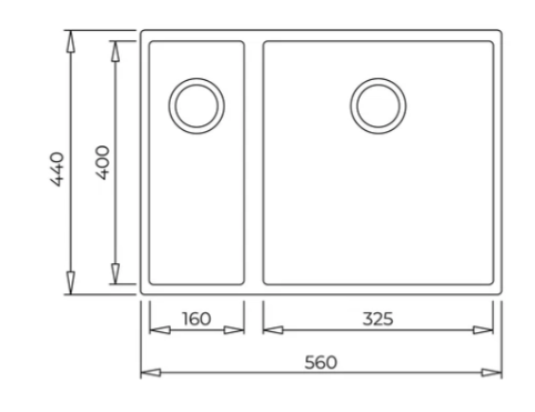 TEKA SQUARE 560 TG BLACK TEZGAHALTI GRANİT EVİYE