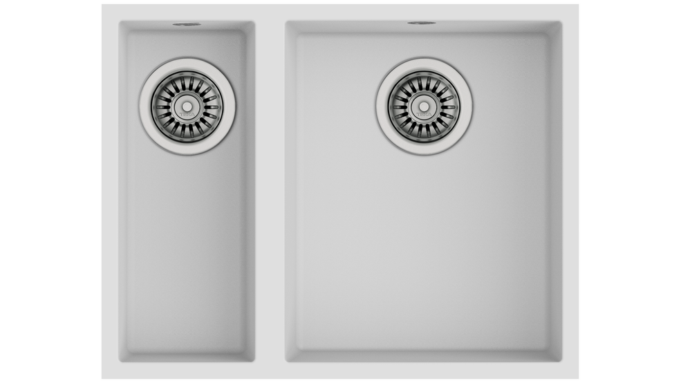 TEKA SQUARE 560 TG ARCTİC WHİTE TEZGAHALTI GRANİT EVİYE