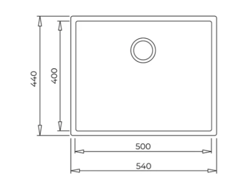 TEKA SQUARE 50.40 TG ARCTİC WHİTE TEZGAHALTI GRANİT EVİYE