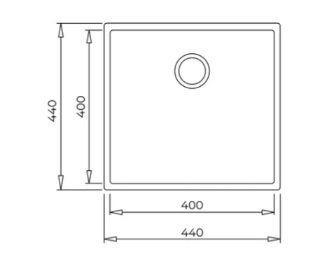 TEKA SQUARE 40.40 TG STONE GREY TEZGAHALTI GRANİT EVİYE