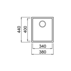 TEKA SQUARE 34.40 TG STONE GREY TEZGAHALTI GRANİT EVİYE