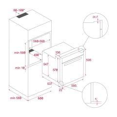 TEŞHİR TEKA HSB 646 SS  AİRFRY FIRIN