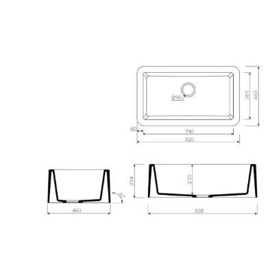 TEŞHİR MARMORİN VENUS A33 1KO TEK GÖZLÜ WHİTE ALABASTER