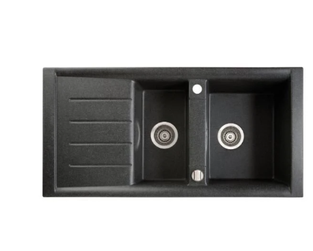 TEŞHİR MARMORİN PROFIR 1000 1,5KO 1.5 GÖZLÜ DAMLALIKLI BLACK METTALİC