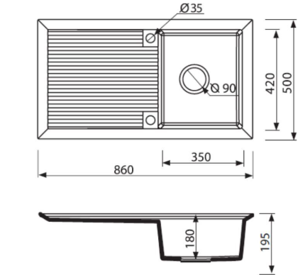 TEŞHİR MARMORİN CIRE 860 1KO TEK GÖZLÜ DAMLALIKLI WHİTE ALABASTER